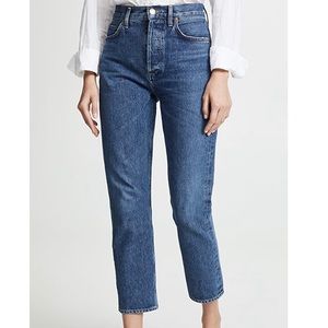 Shopbop AGOLDE Riley high rise jeans in Air Blue